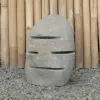  Product image 1 of the product “Garden latern with more slices, removable bottom cover for lamp, approx. 35cm height, natural stone (Riverstone), stonemasonry ”